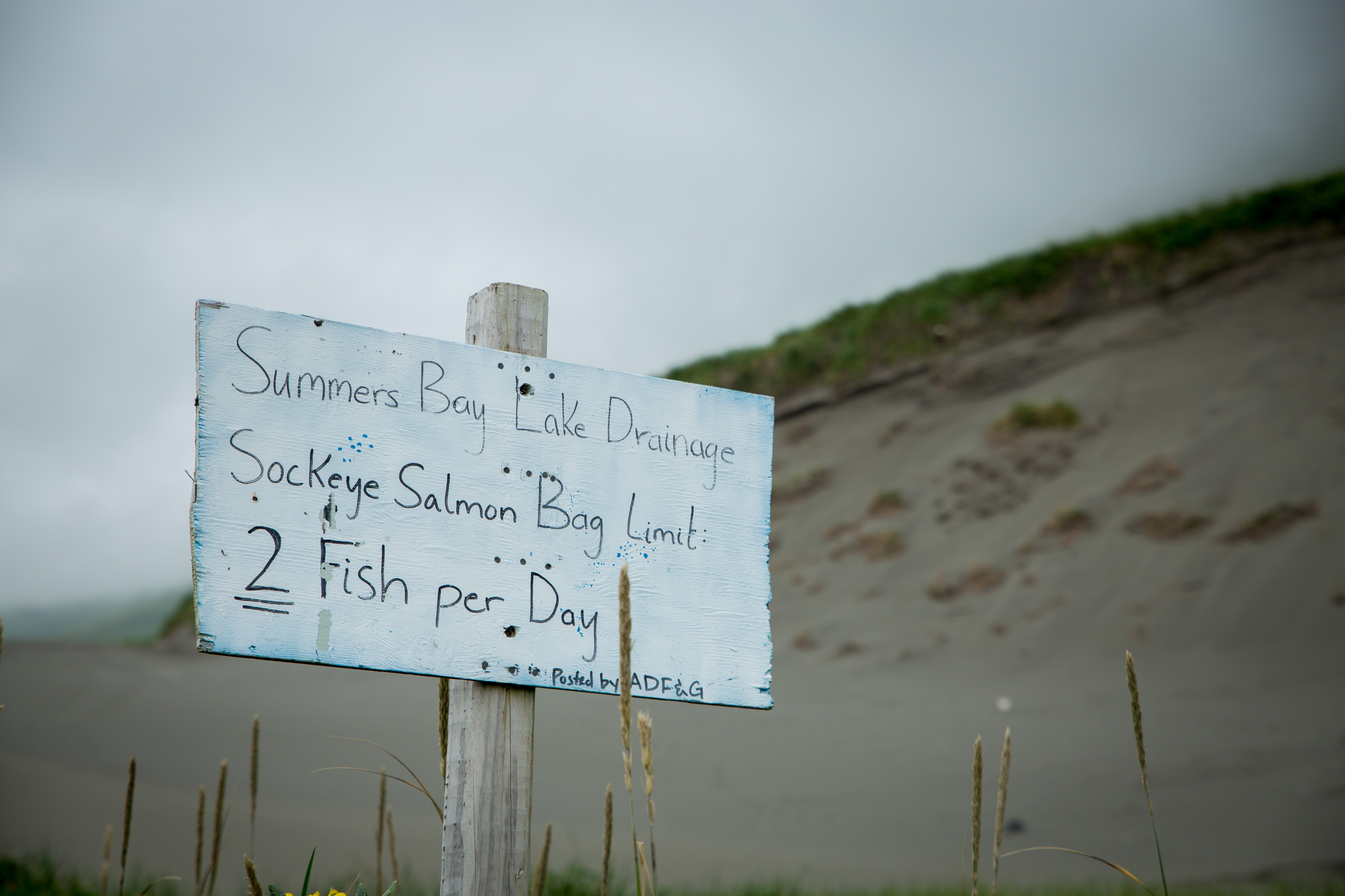 Alaska Fish&Game Sign