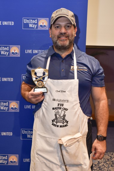 Elias Bardawil won the first ever FIU Master Chef competition after cooking three dishes in four hours