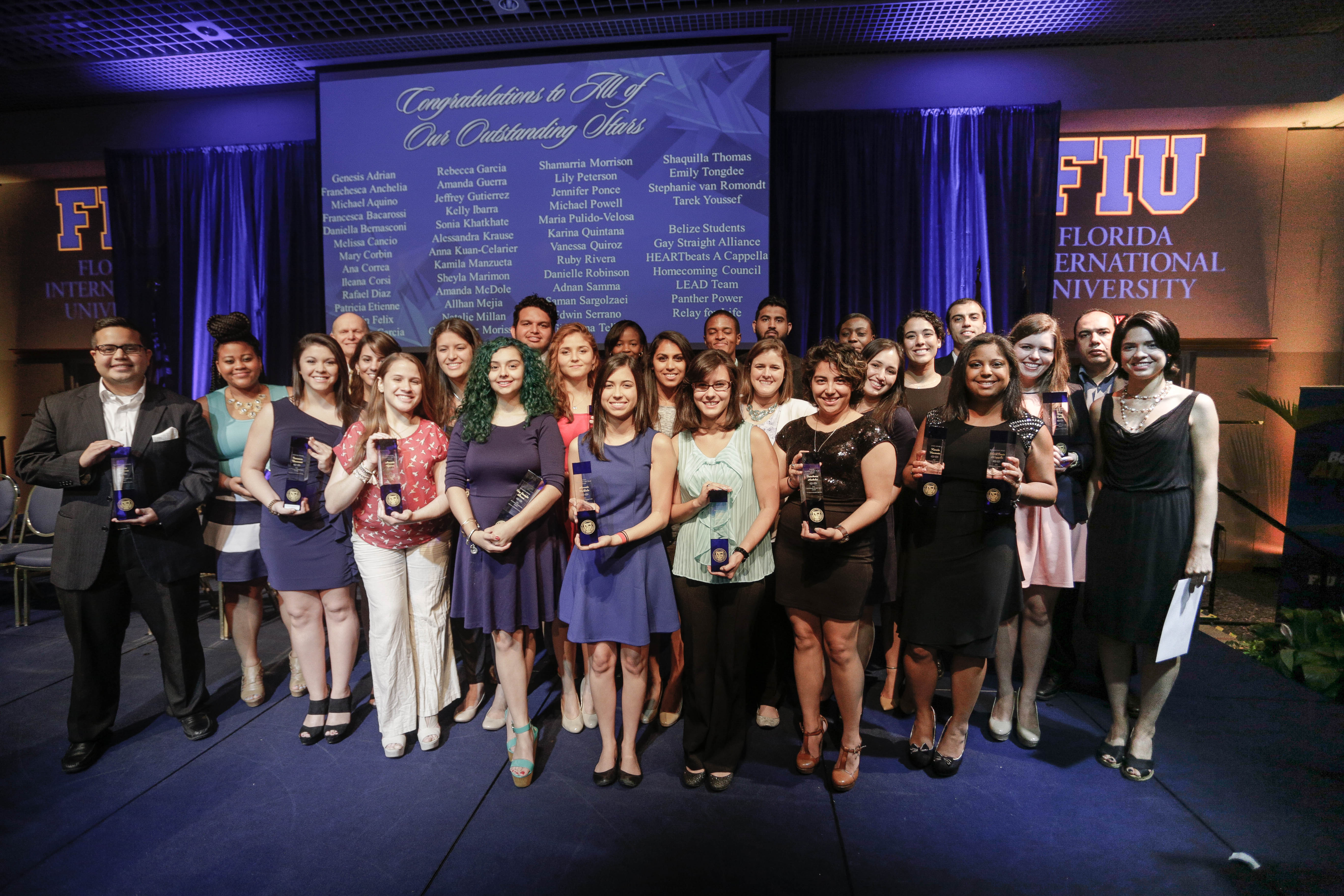 The 2015 Student Life Awards winners included three student organizations and 21 student winners.