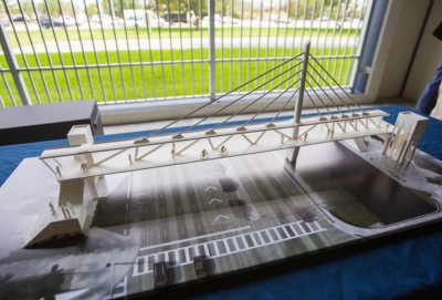 A model of the proposed bridge crossing SW 8th Street at 109th Avenue