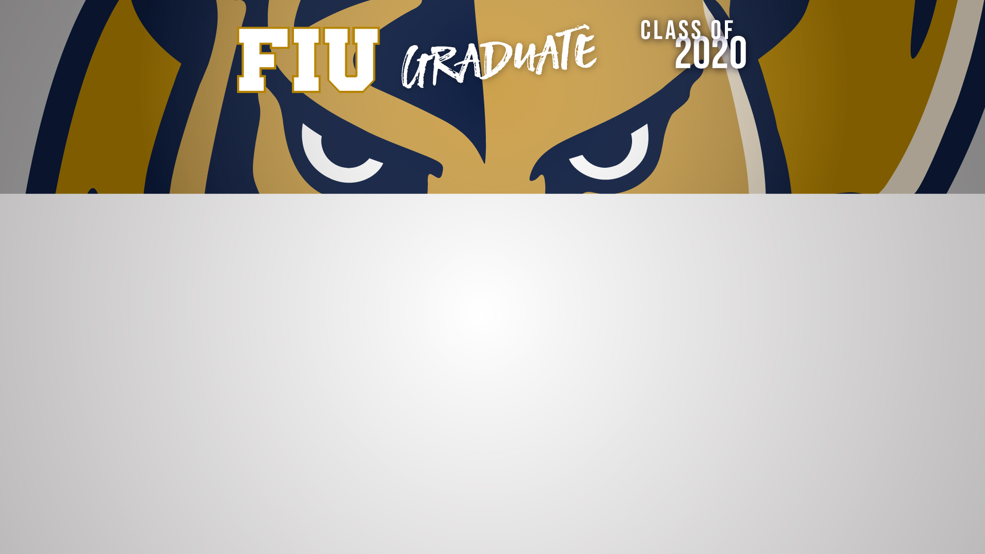 Grey FIU Grad 2020 Zoom Background