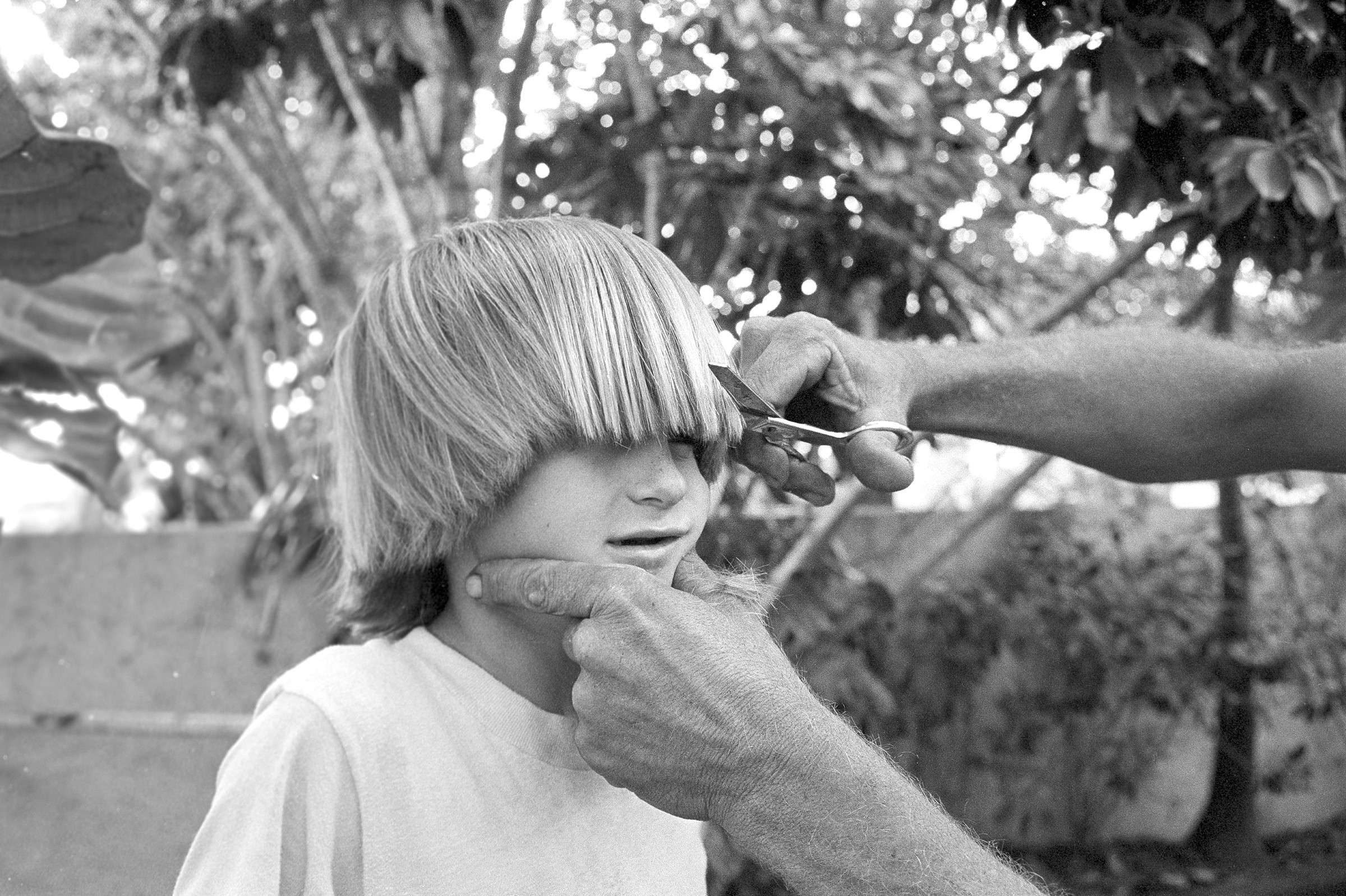 Peggy Levison Nolan "Untitled (Bowl Cut)" Gelatin silver print, c. 1986 Courtesy of the Artist and Dina Mitrani Gallery