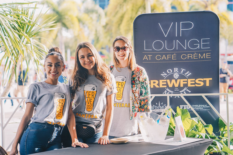 FIU students volunteer and share their beers at the North Miami BrewFest.