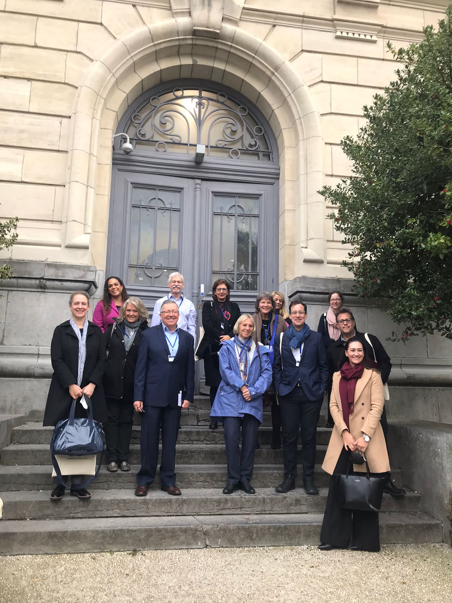 Hilary Landorf (front row, third from right) with the 2021 Fulbright IEA Seminar Cohort in France