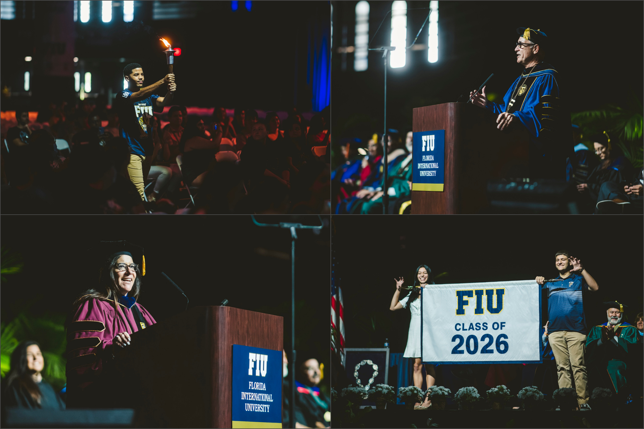 Panther Convocation ceremony collage