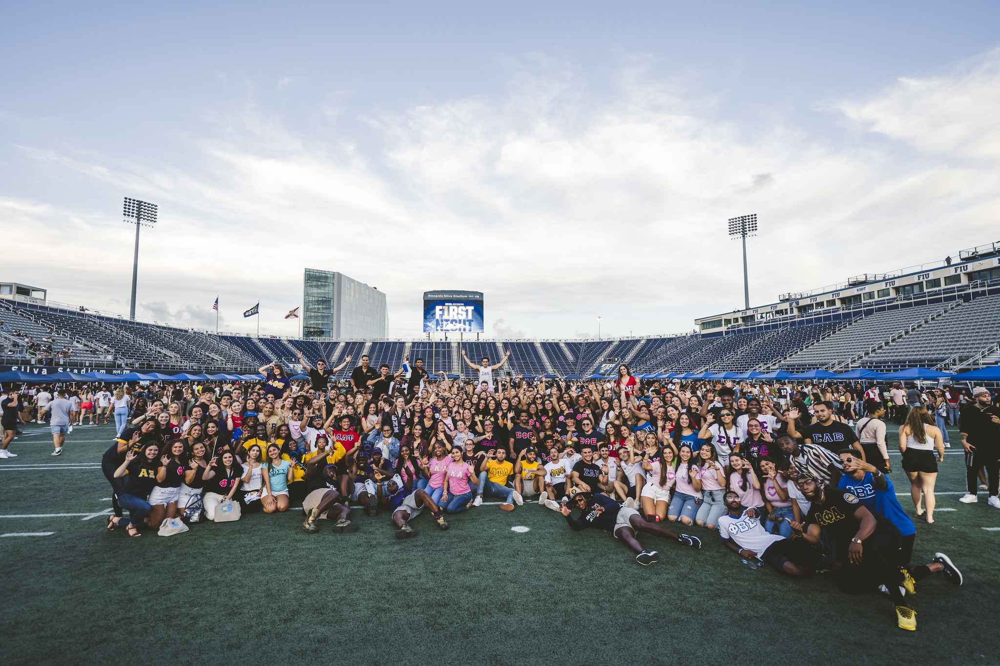 Sororities and fraternities group photo