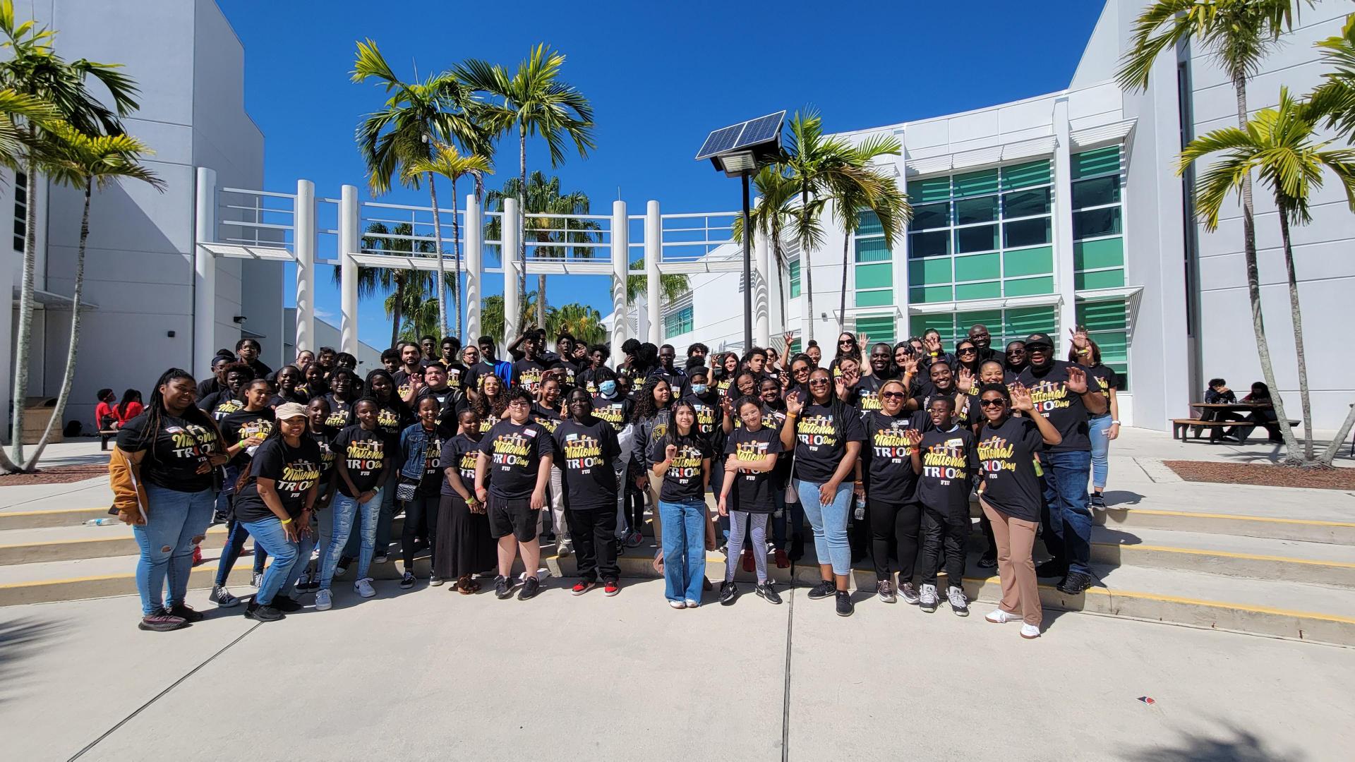 Students and staff at Palm Beach State College