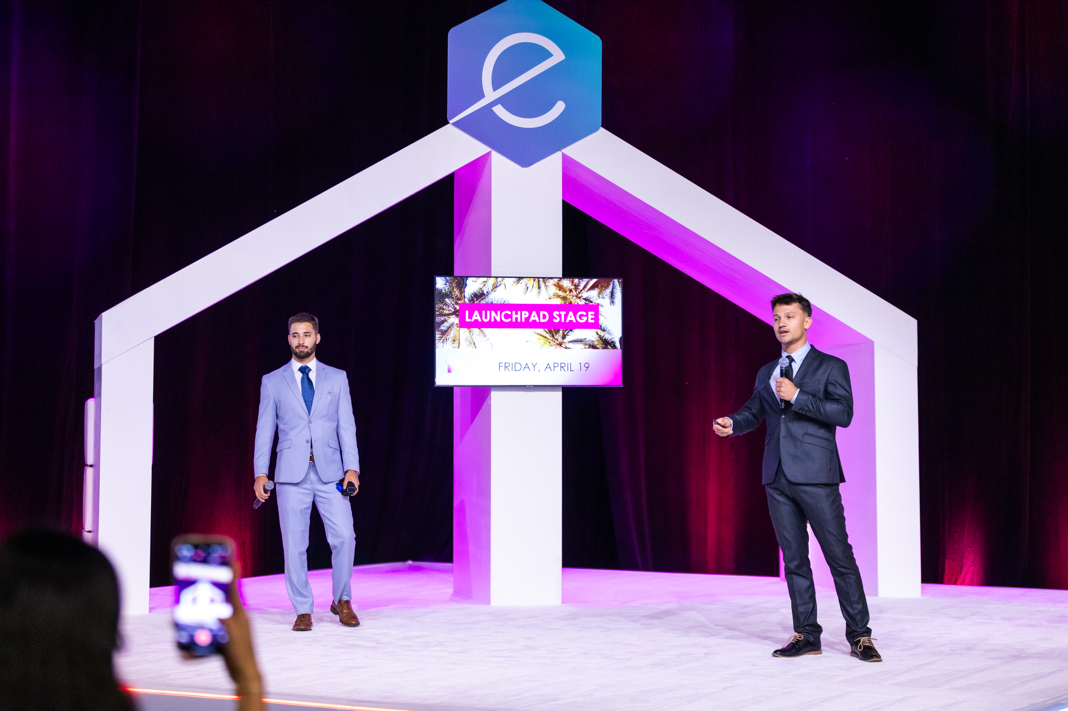 Mike and Gabriel on Stage at Emerge Americas