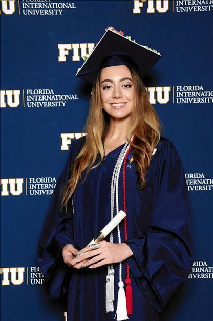 Dominique Ehrl when she graduated from FIU