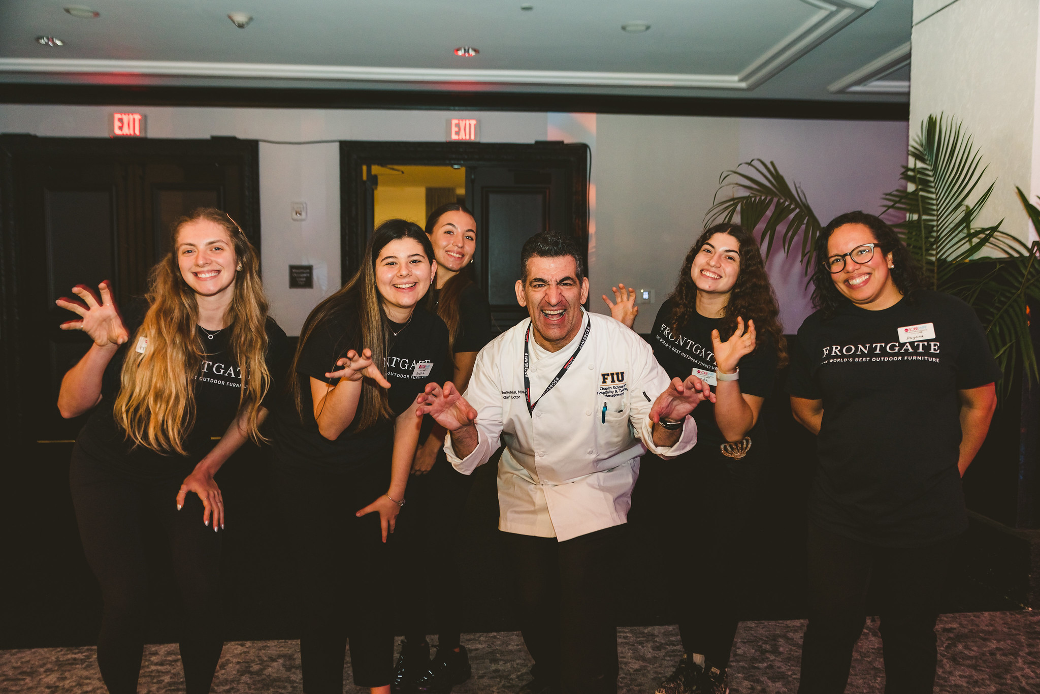 Chef John Noble Masi and his students take a minute to show some Panther Pride at last year’s Best of the Best.