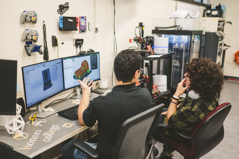 Edge Lab students co creating on a project