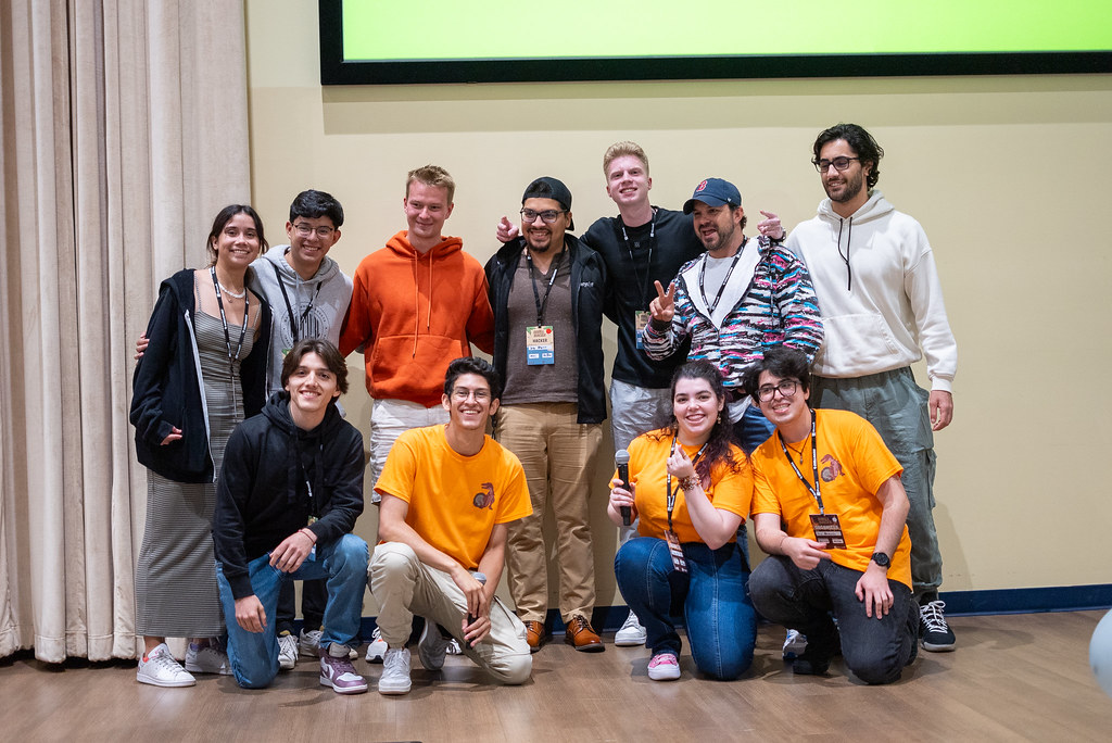 David Ulloa (bottom row, second to left) with members of INIT FIU.
