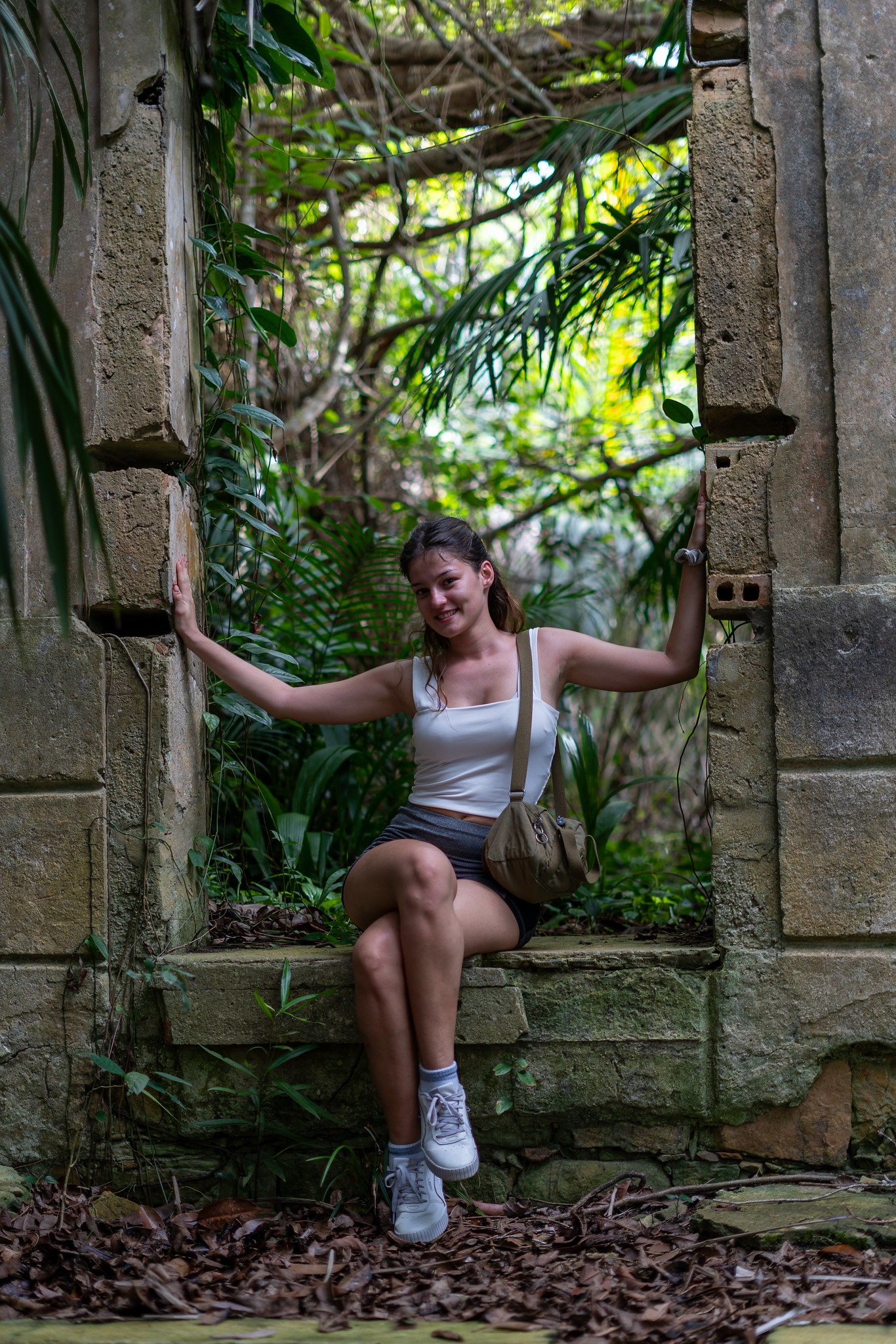 FIU student Bisera Tankoska poses in the Jaú National Park