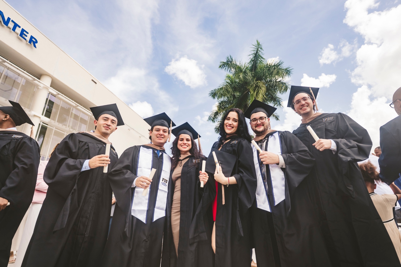 Graduates celebrating together