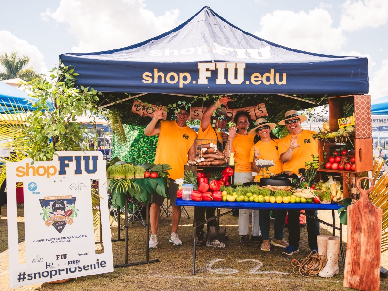 ShopFIU team at their tent