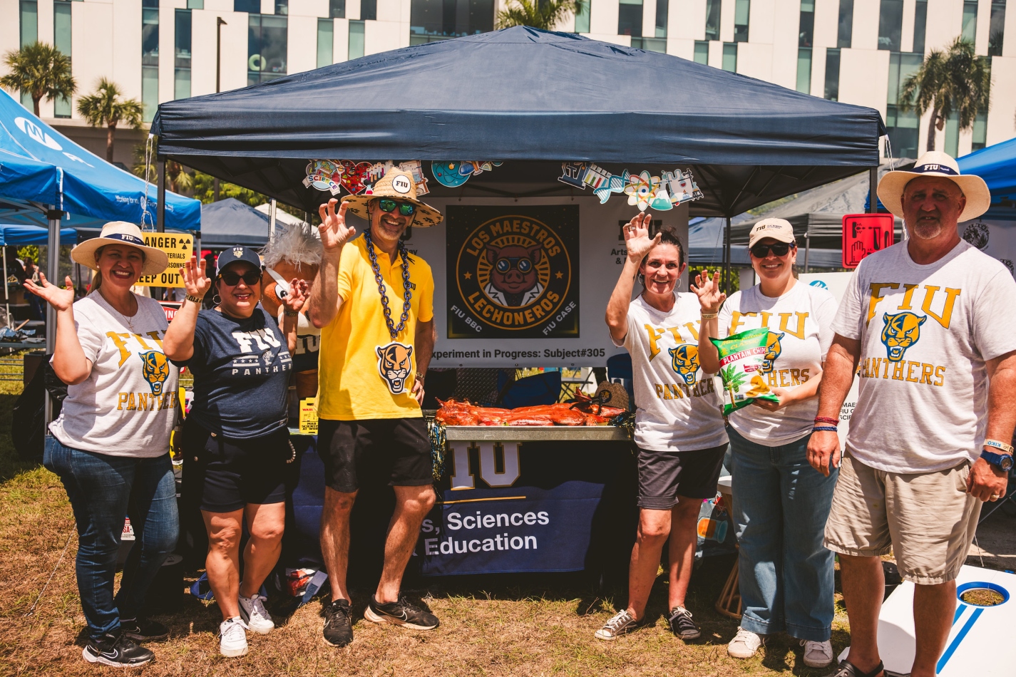 CASE team at their tent