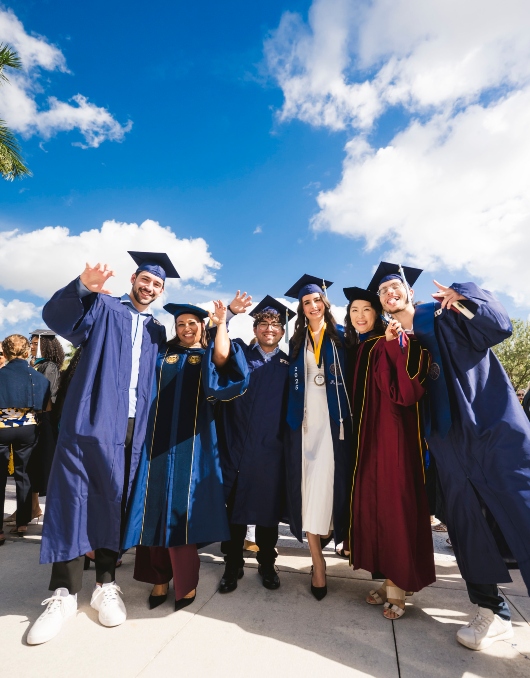 Graduates celebrating