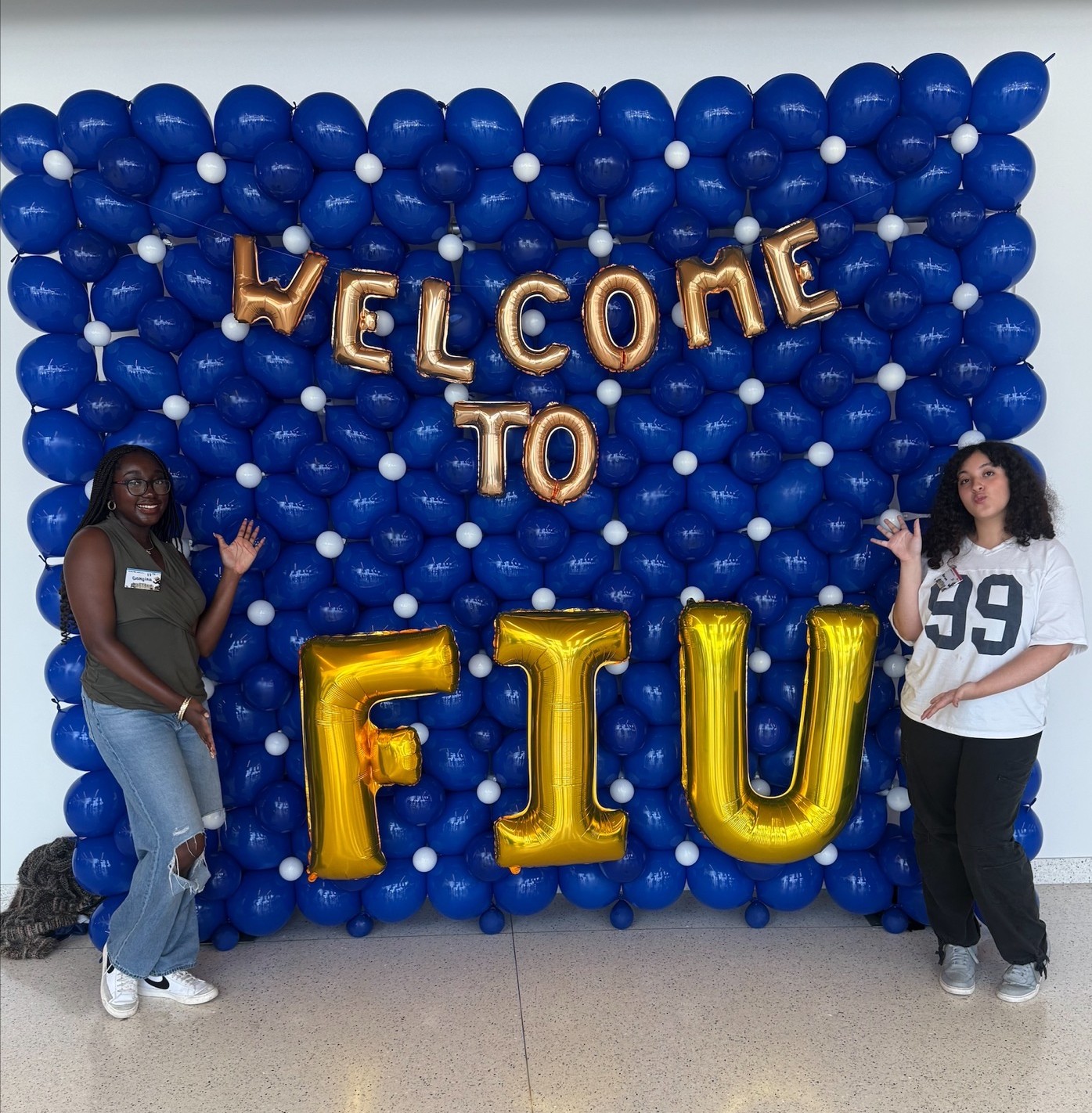 Georgina Bonsu and her roommate at FIU.