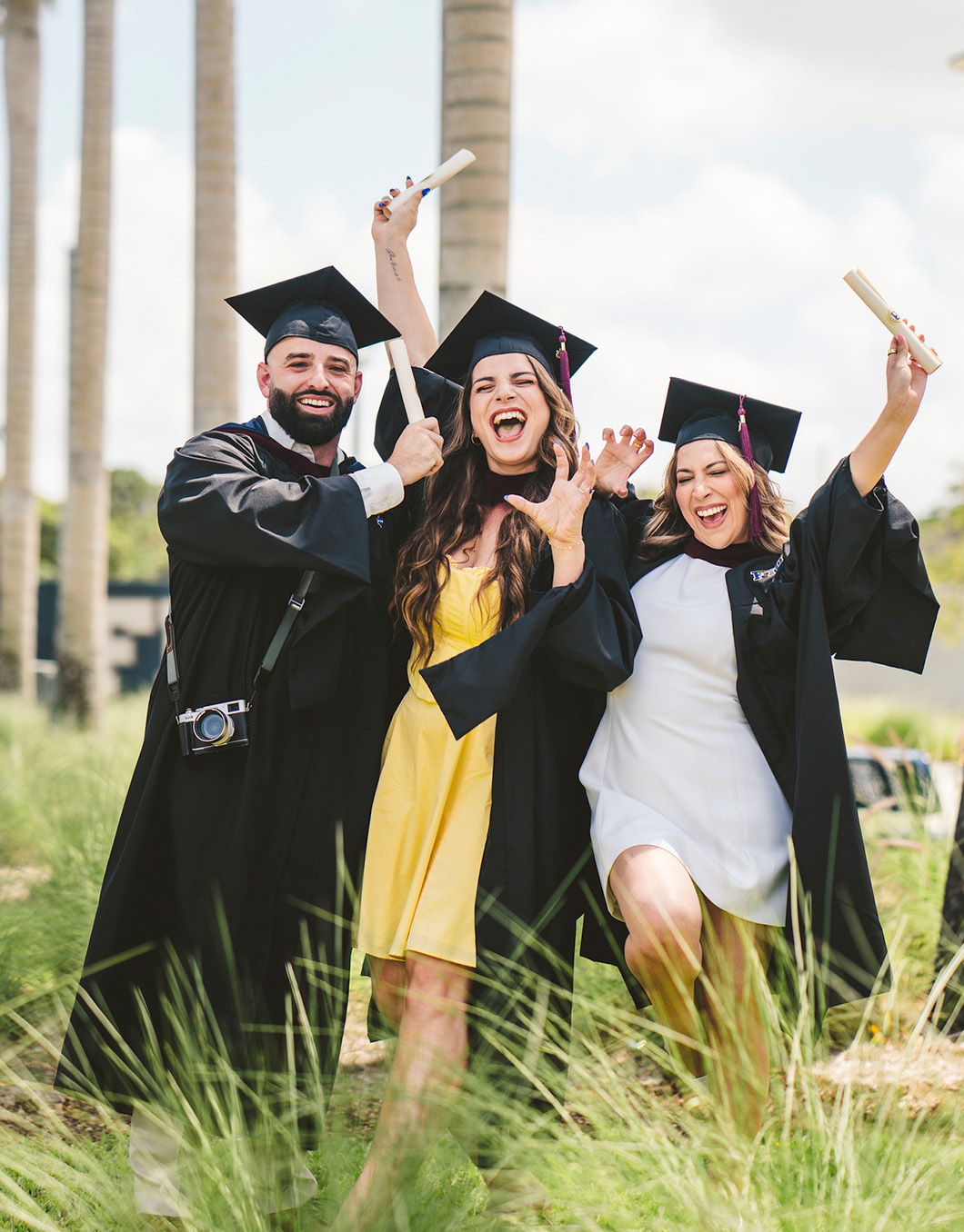 Graduates celebrating