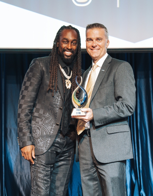 T.Y.  Hilton with Scott Carr