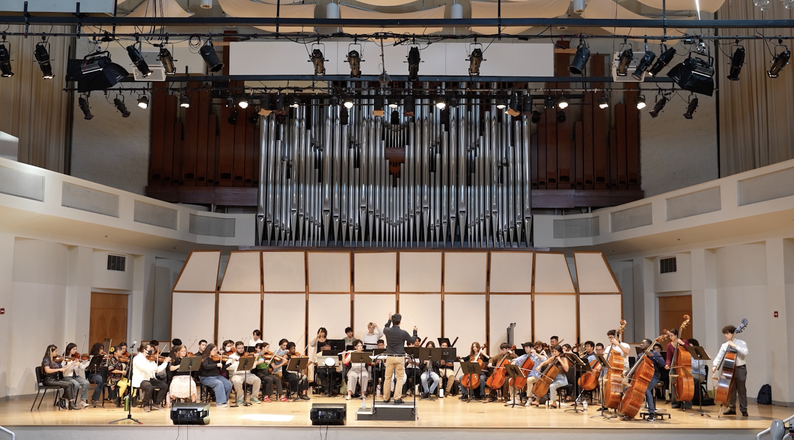 Symphony Orchestra rehearsing at FIU