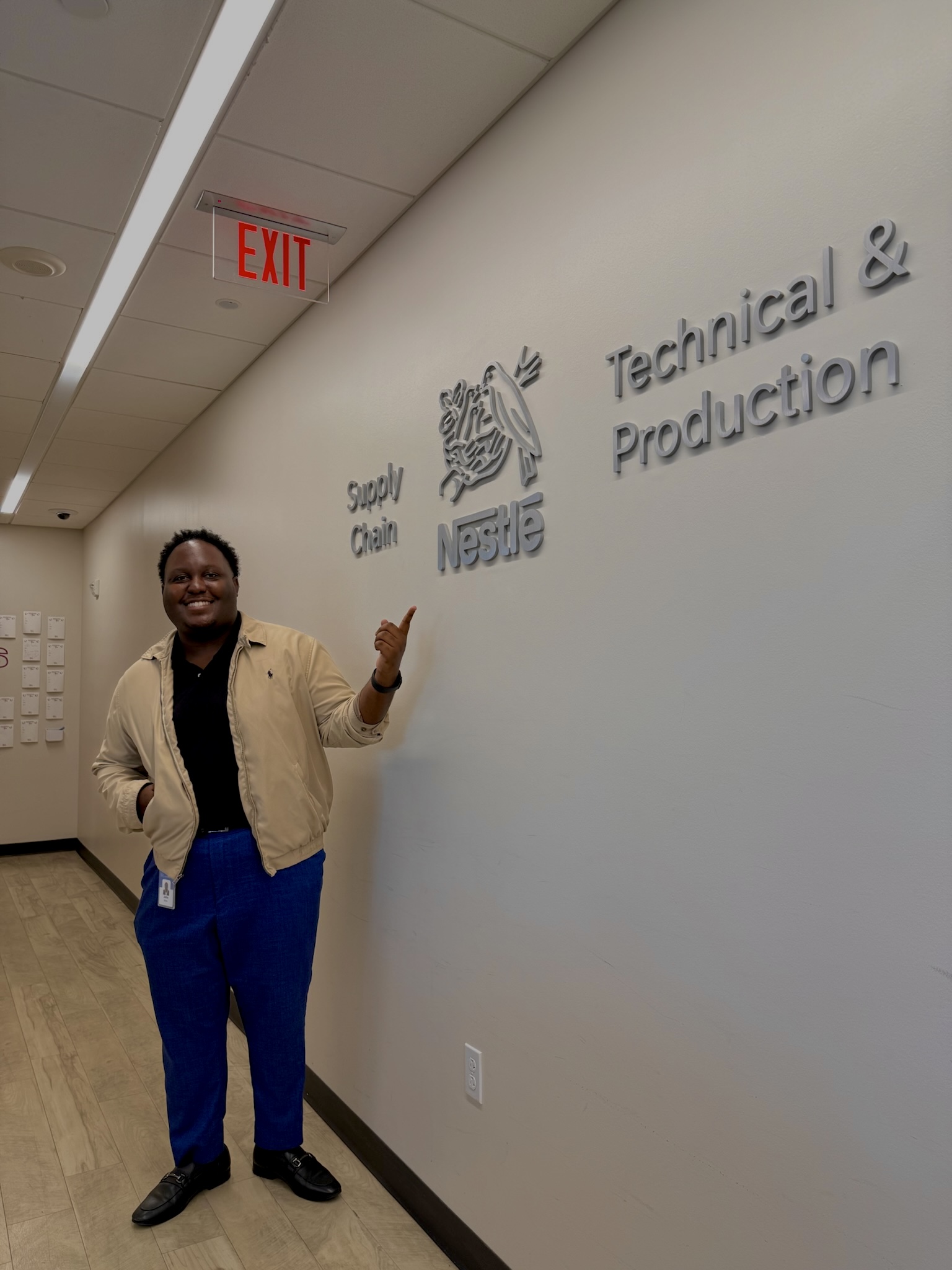 John Boris at Nestle technical site