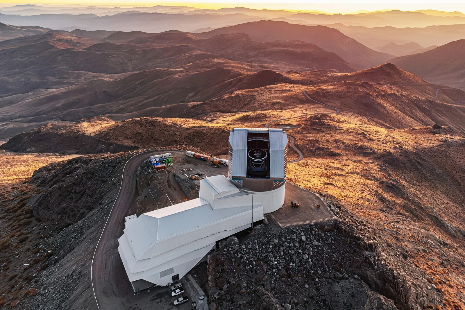 Drone view of Vera Rubin Observatory