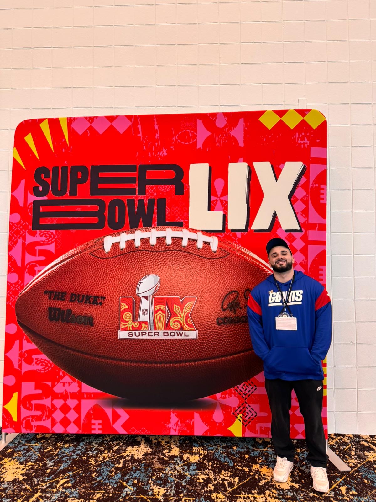 Ian Antosek at Super Bowl LIX