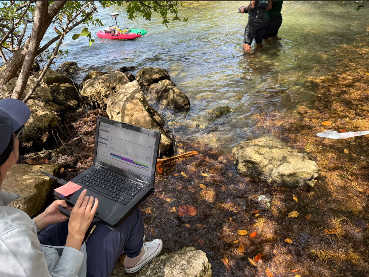 Wei Huang tracking Biscayne Bay