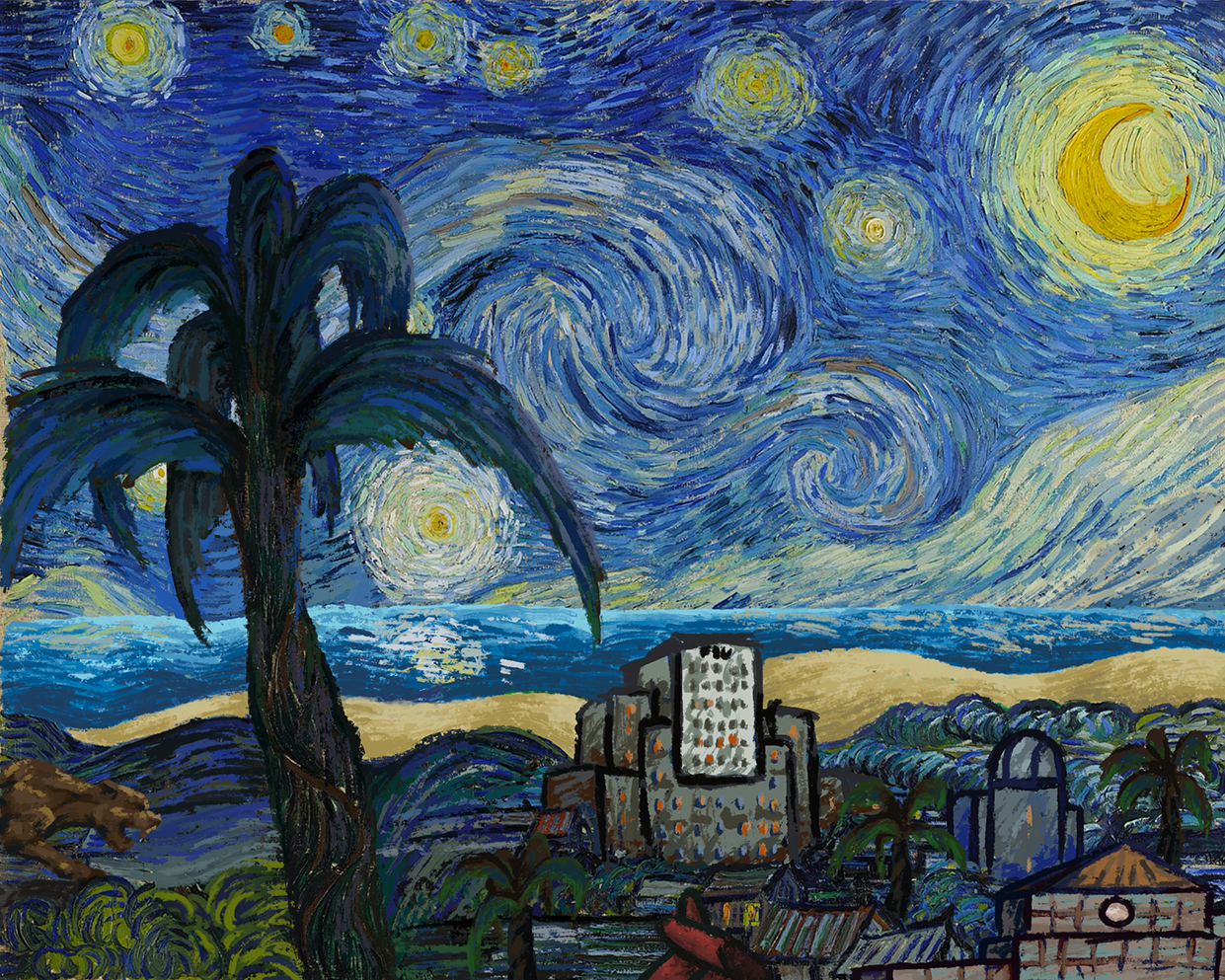 Starry Campus Night