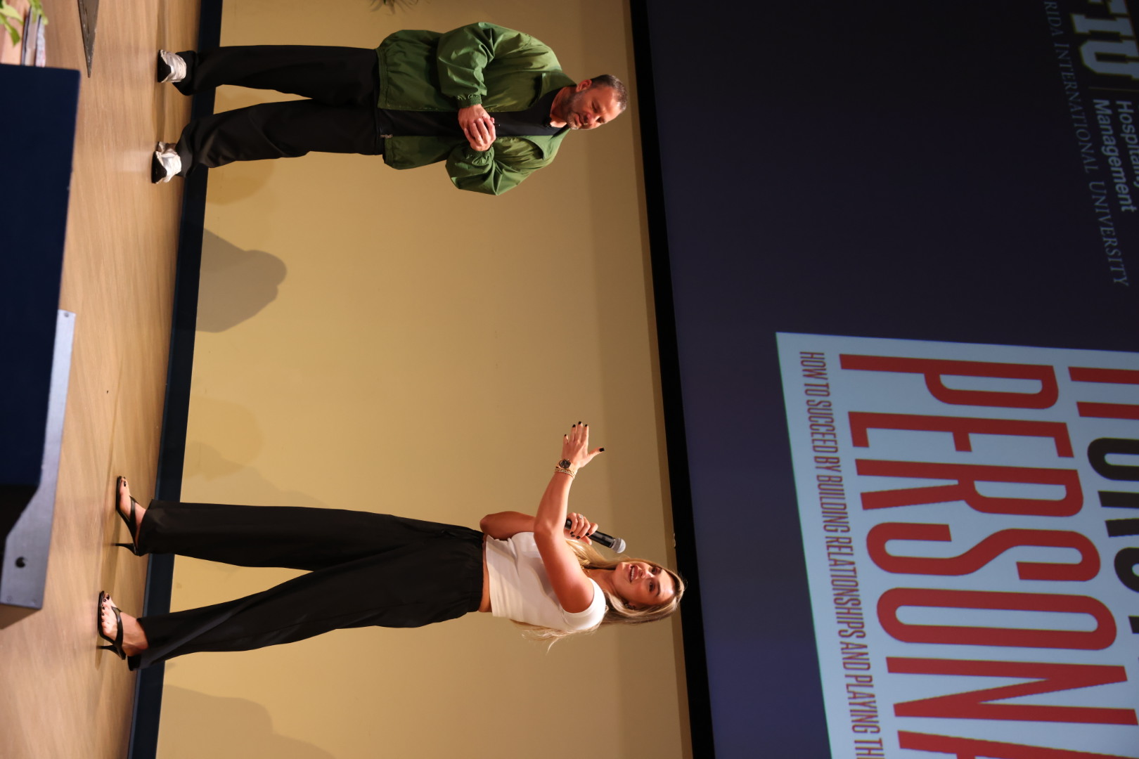 The world's best tennis player(right) with FIU Professor David Grutman