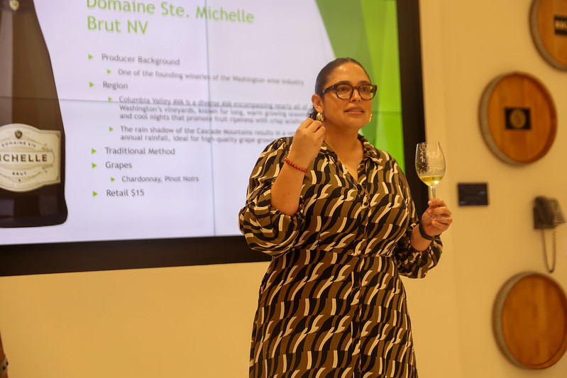 FIU hospitality alumna leads Wine Master Class.