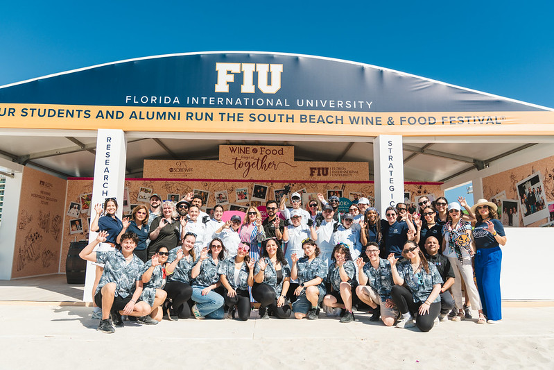 FIU two tents on the sand