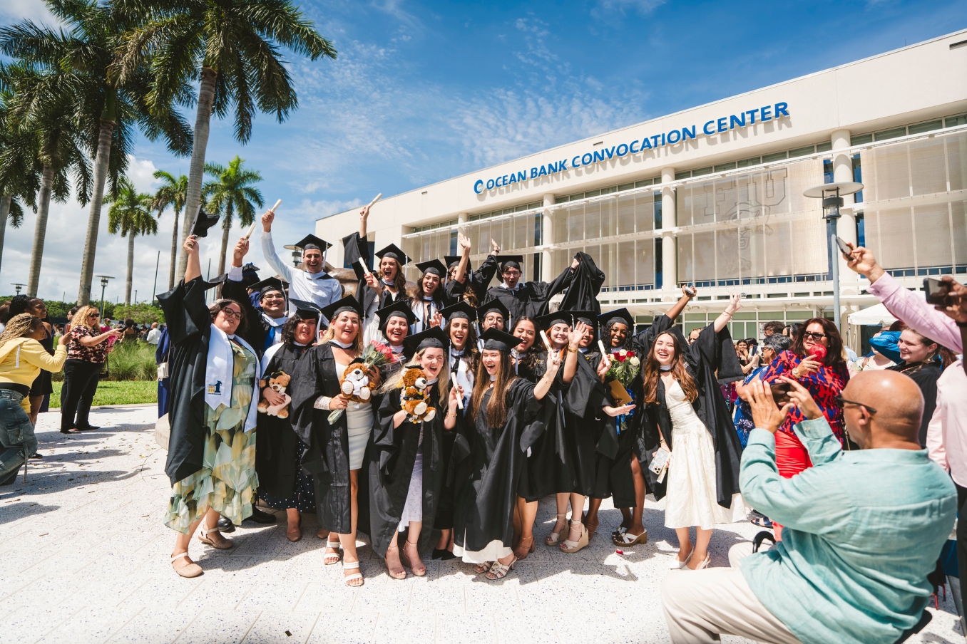 Graduates celebrating