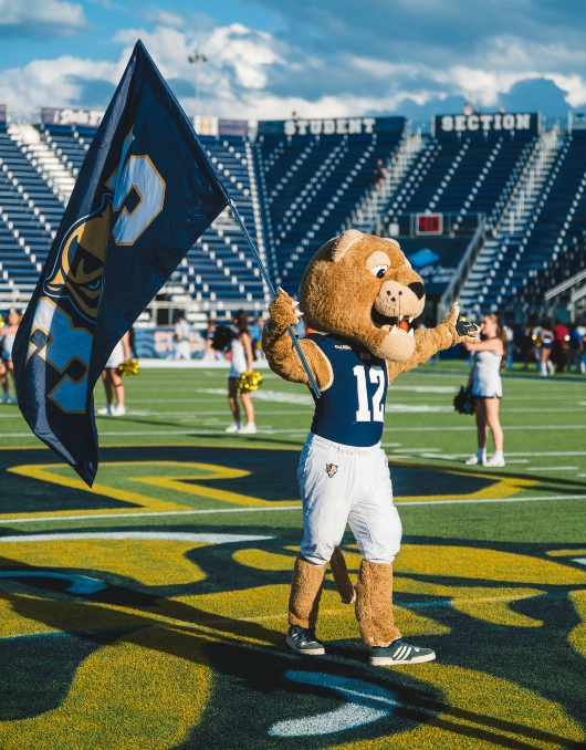 Roary celebrating