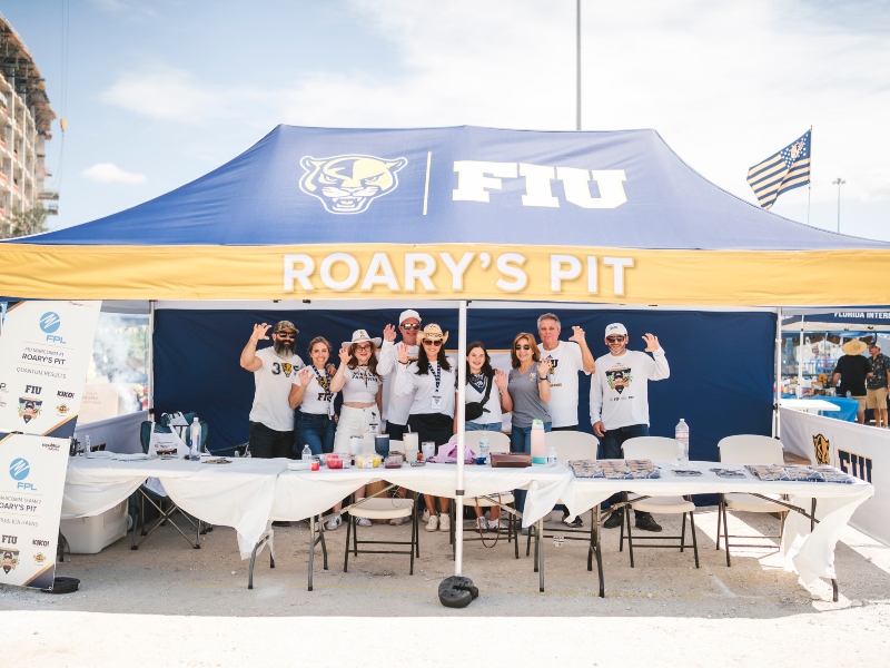 Marketing and Strategic Communications team at their tent