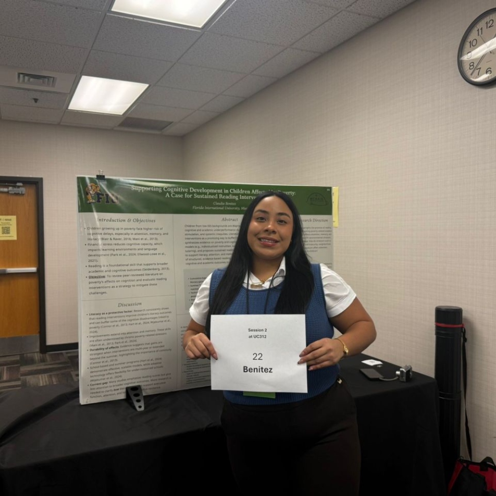 Honors College student Claudia Benitez