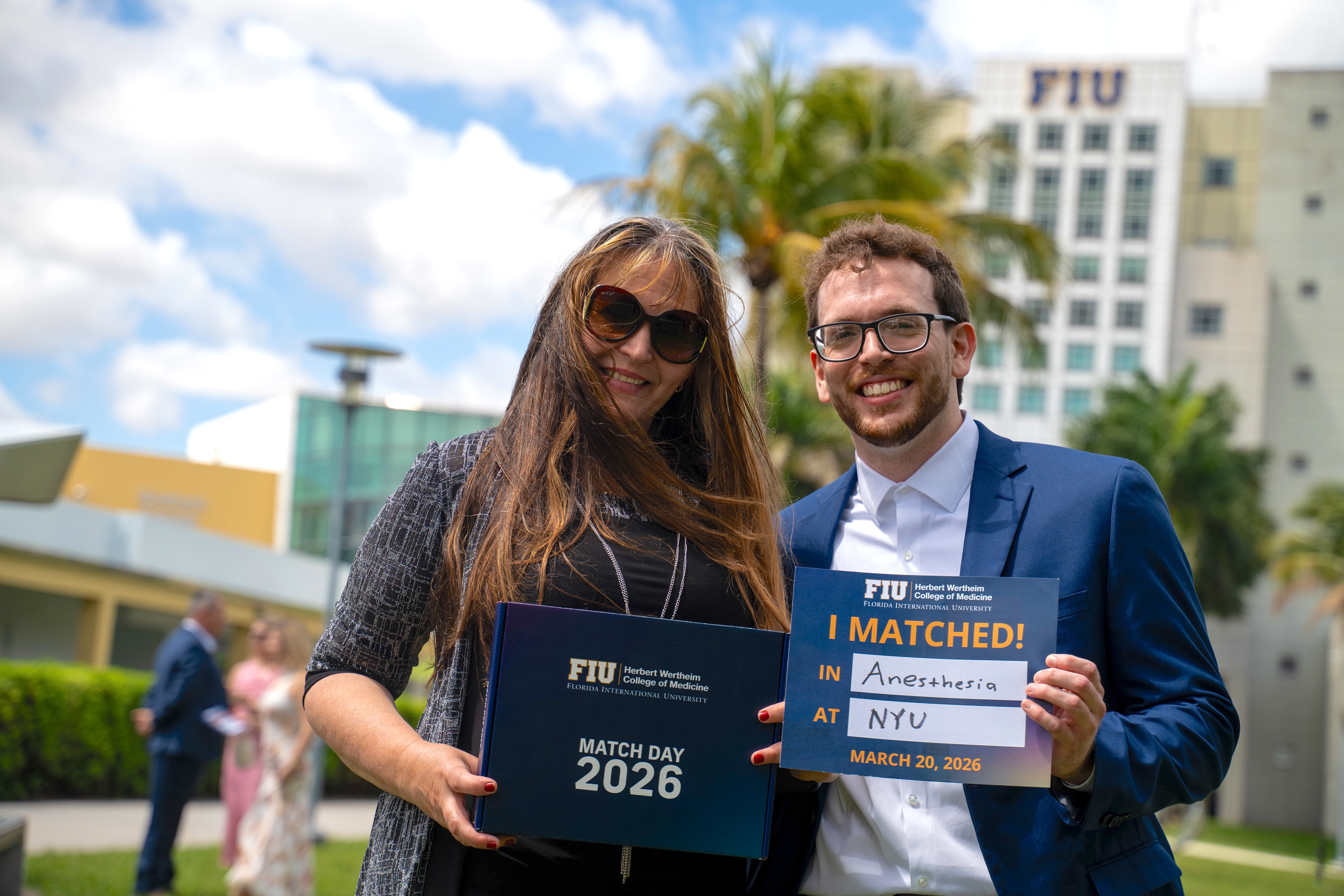 Fourth-year medical student Daniel Boaretto and his mom at Match Day.