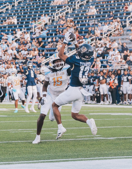 FIU football players during game