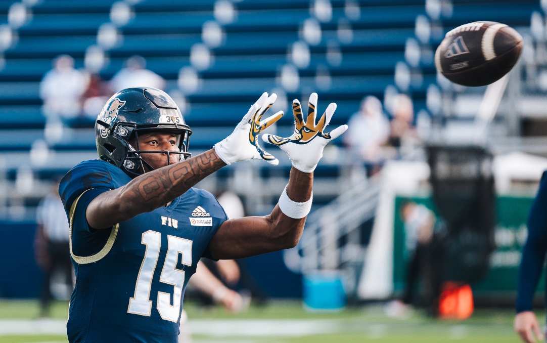 Football player during game