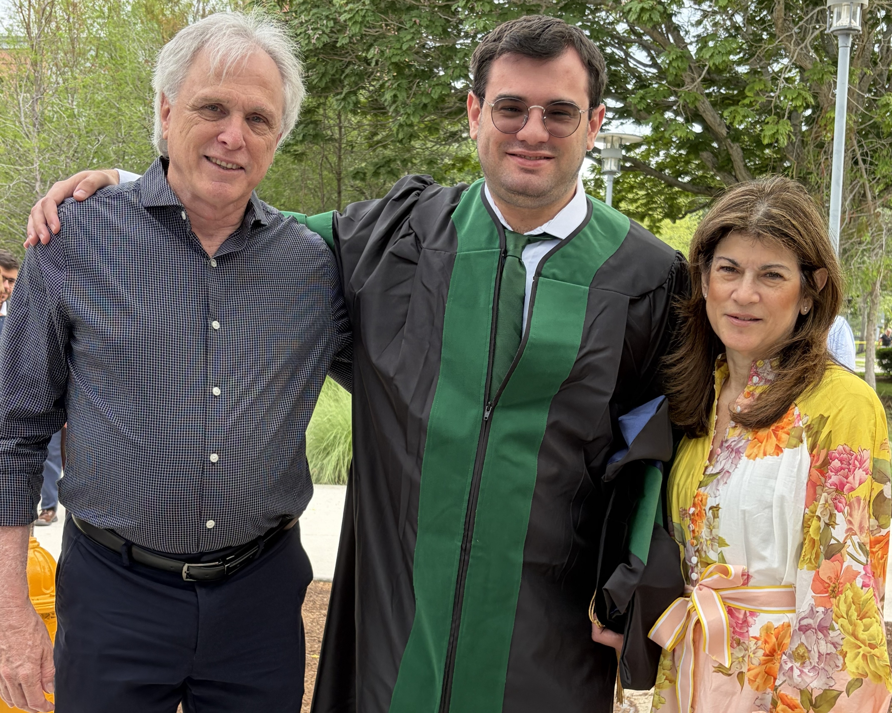 Dr. Craig Warlen with his parents Gary and Neesa Warlen.  