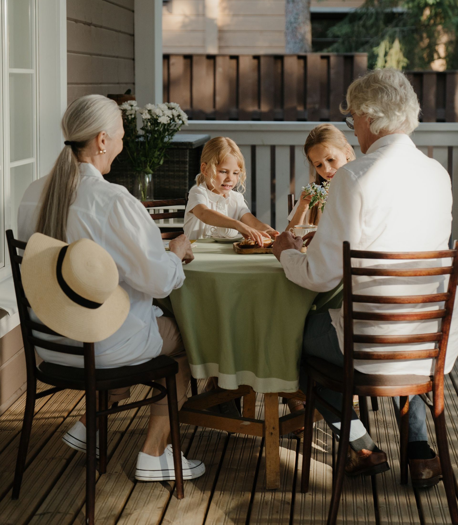 Grandparents with grandchildren
