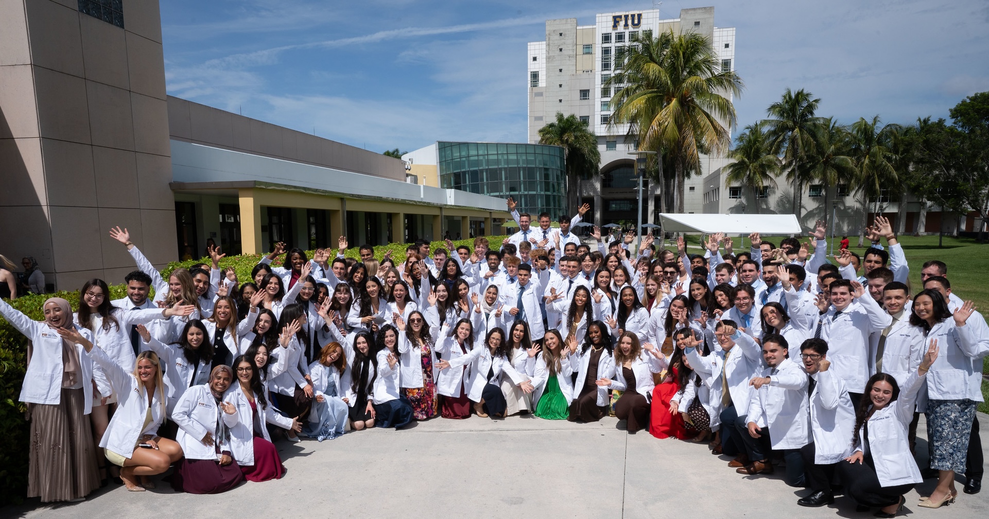 Group photo of the M.D. Class of 2030.
