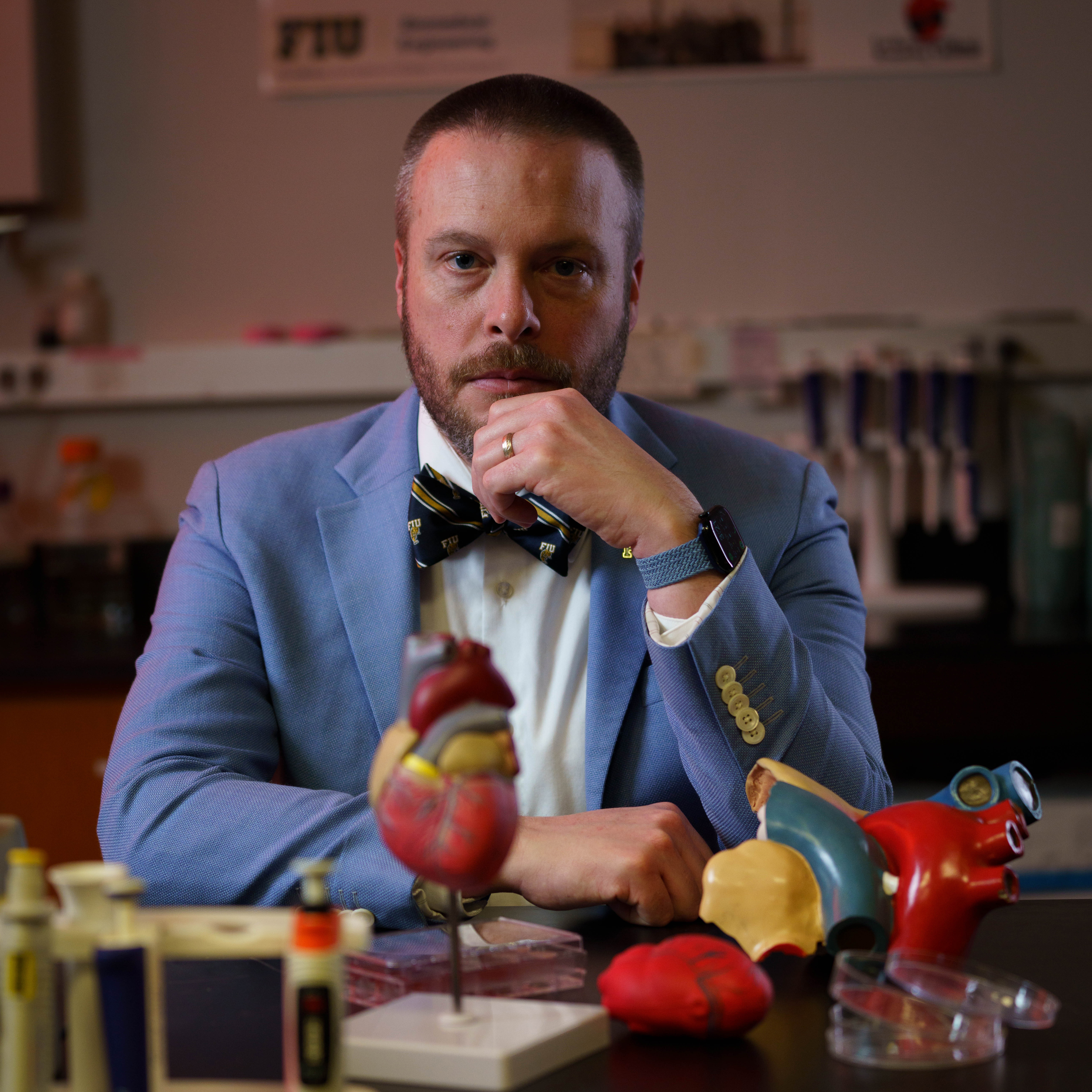 Joshua Hutcheson, a biomedical engineer and Fellow of the American Heart Association