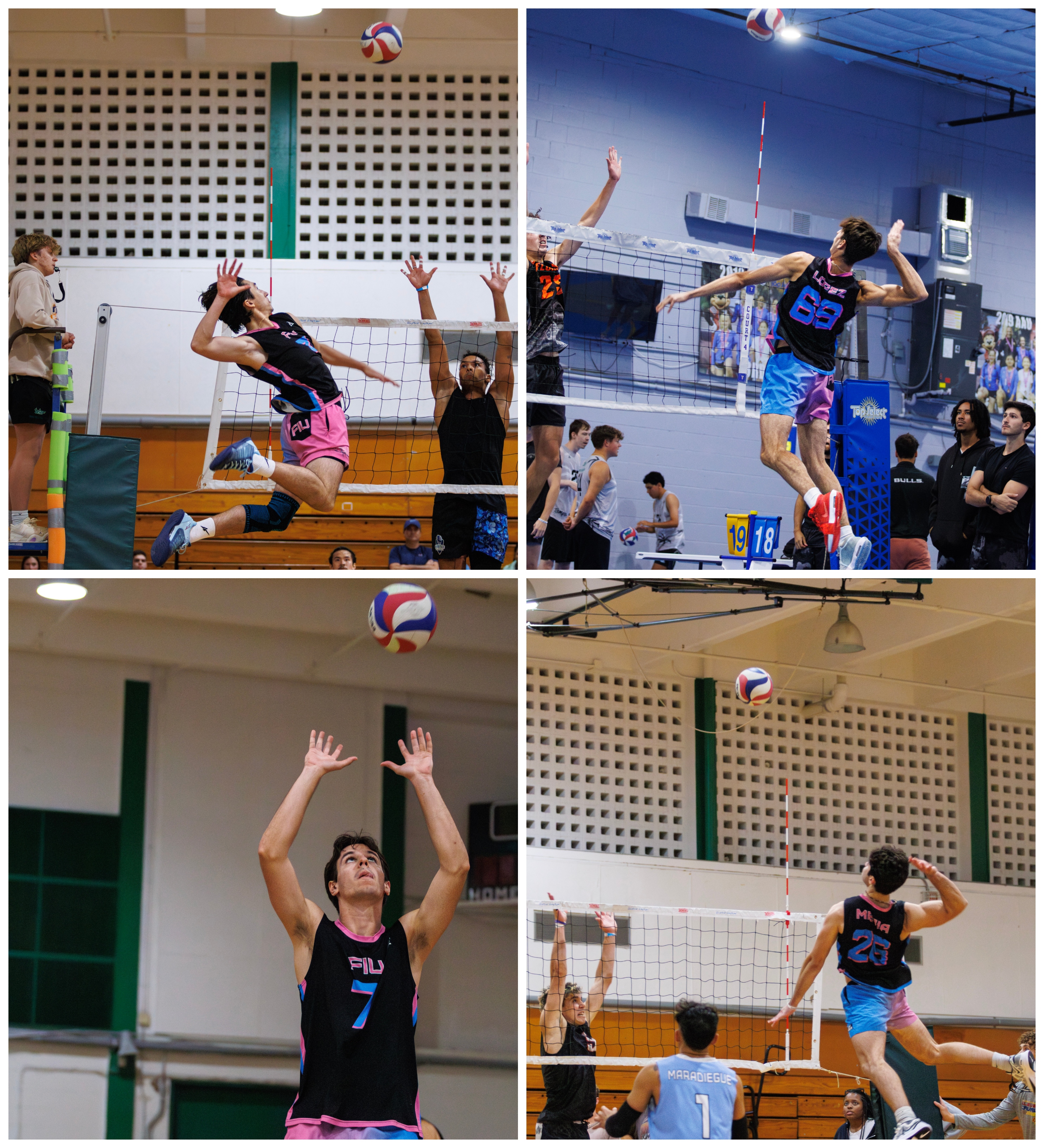 Volleyball Club players during games
