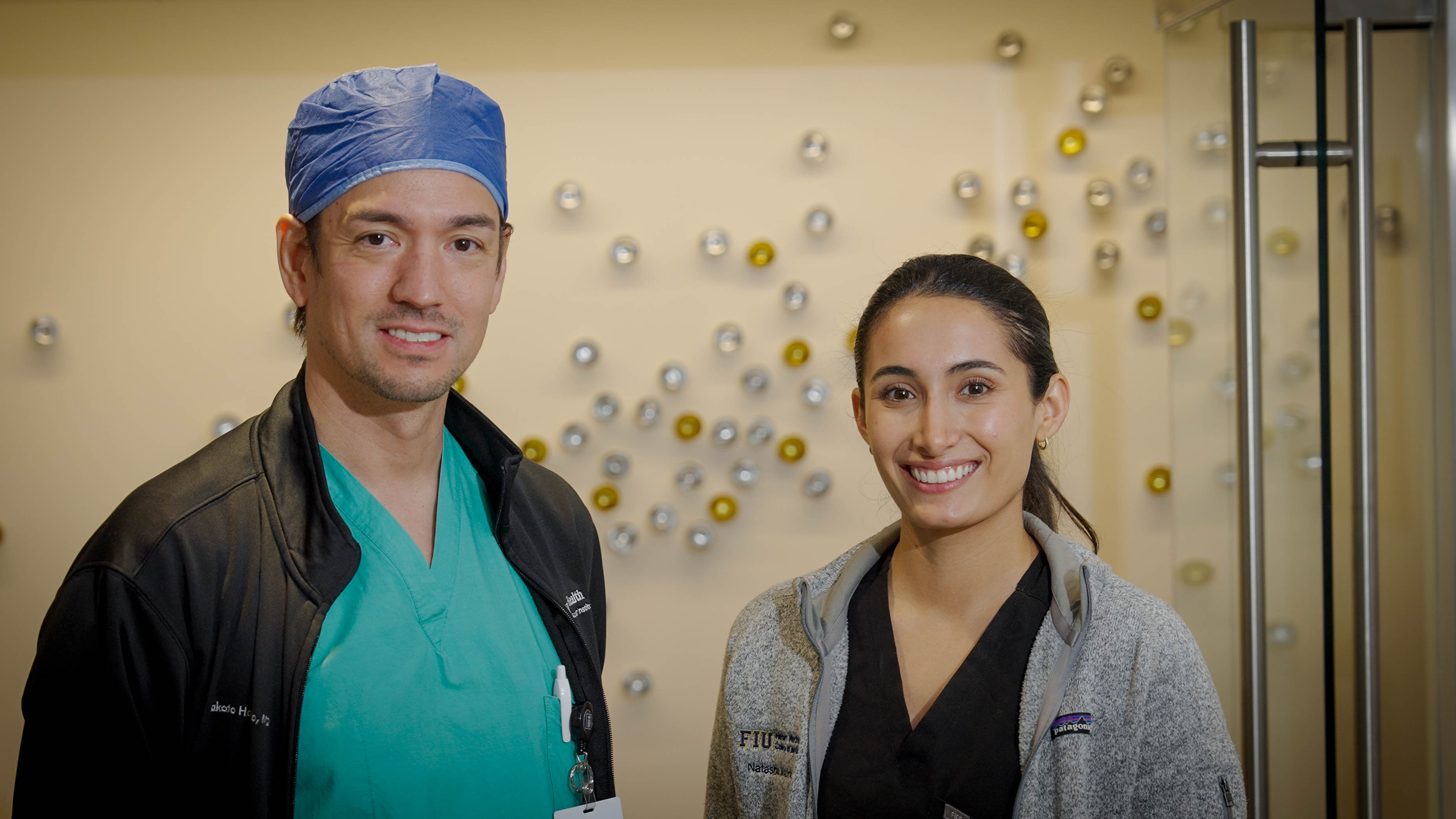 Dr. Hashimoto and Natasha Mazinani post-surgery