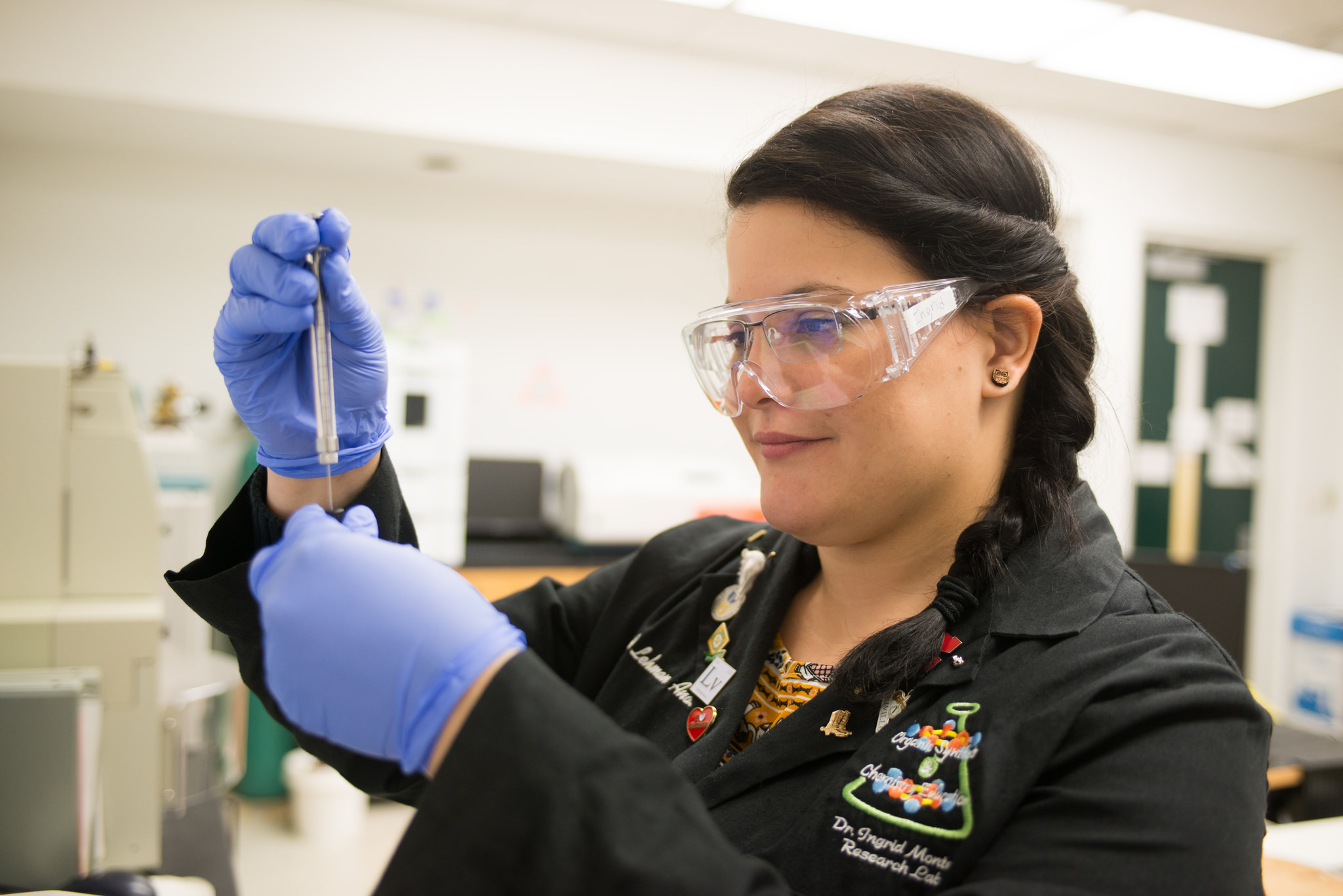 Radiochemistry Ph.D. student Ingrid Lehman-Andino is investigating how to make nuclear energy reusable and less toxic.